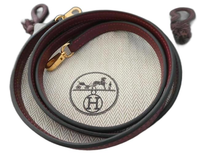 New Hermès shoulder strap for mini Kelly bag with dustbag Red Leather  ref.1281892