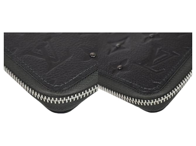Louis Vuitton Zippy Wallet Black Leather  ref.1281897