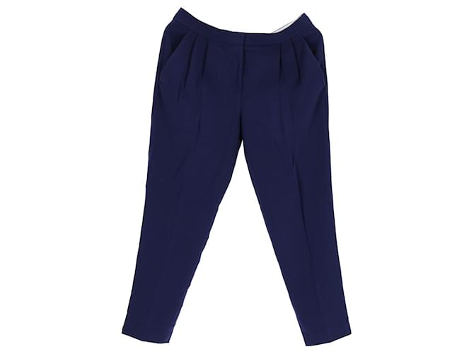 Tommy Hilfiger Womens Ankle Trousers Blue Polyester  ref.1281908