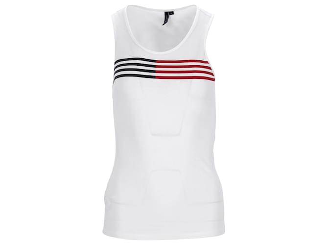 Tommy Hilfiger Camiseta sin mangas de mezcla de algodón con espalda cruzada para mujer Blanco  ref.1281911