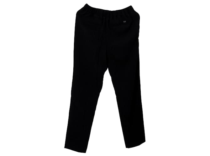 Tommy Hilfiger Womens Crepe Trousers Black Polyester  ref.1281918