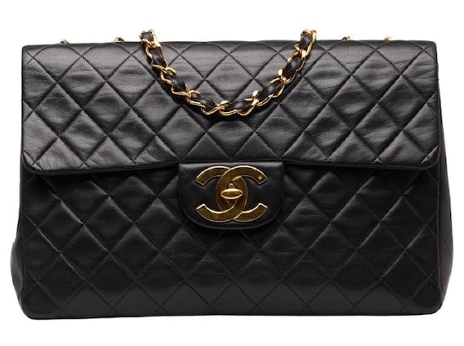 Chanel Maxi Classic Tasche mit einer Klappe Leder  ref.1281980