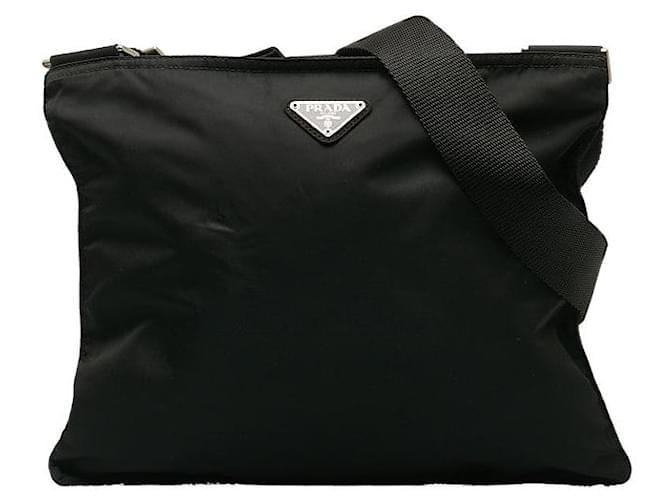 Prada Tessuto Vela Flat Messenger Bag  B7338 Cloth  ref.1282026