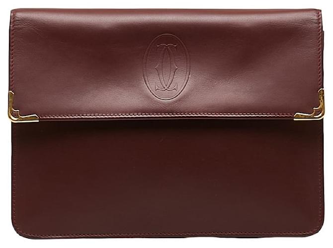 Must de Cartier Clutch Bag Leather  ref.1282037