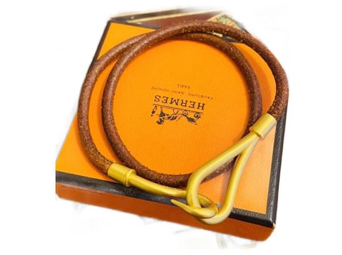 Hermès Double wrap Brown Leather  ref.1282051