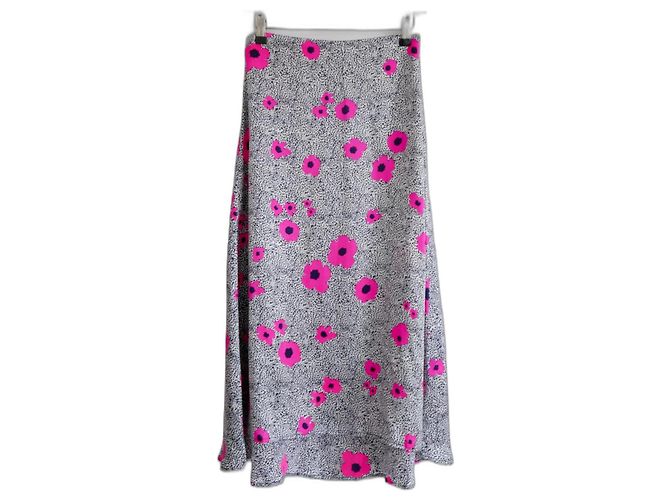 Autre Marque Falda de seda Mercy Delta Wray Dorothy Romance Rosa