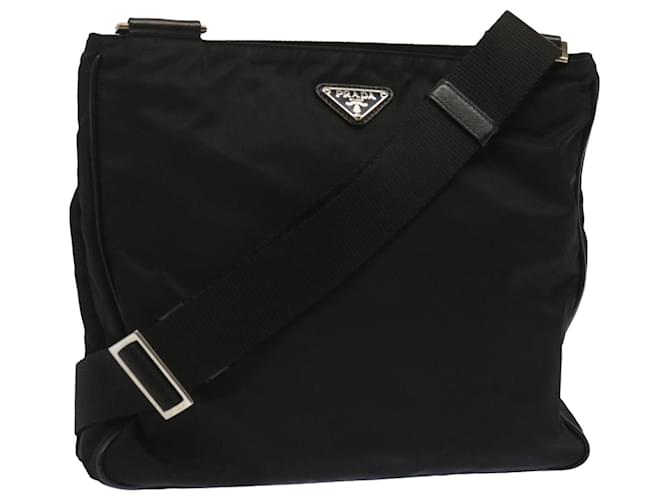 PRADA Shoulder Bag Nylon Black Auth 67447  ref.1282085