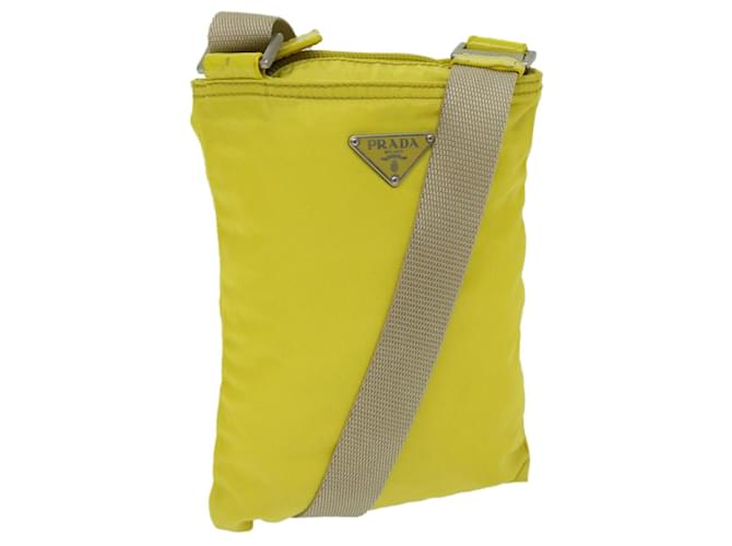 PRADA Shoulder Bag Nylon Yellow Auth 67212  ref.1282089