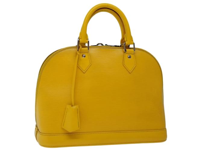 LOUIS VUITTON Epi Alma PM Hand Bag Yellow Citron M40619 LV Auth 67194 Leather  ref.1282108