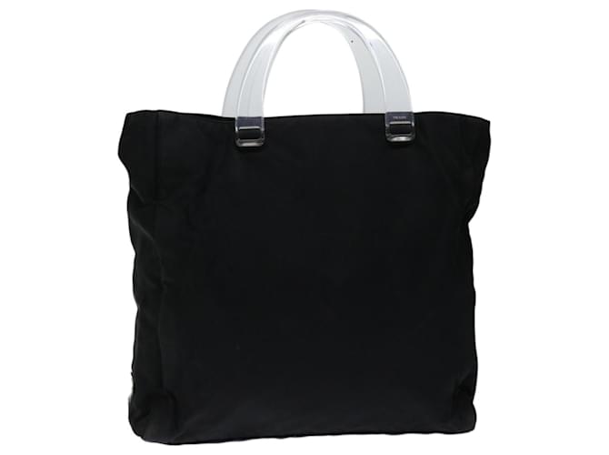 PRADA Hand Bag Nylon Black Auth 67220  ref.1282133