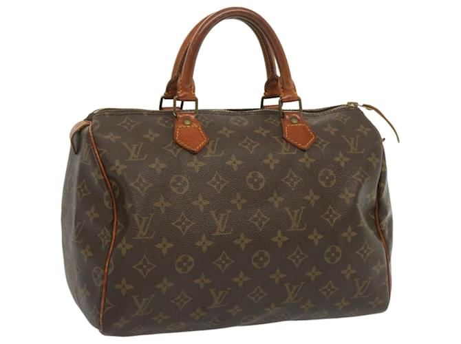 Louis Vuitton Monogram Speedy 30 Hand Bag M41526 LV Auth yk10831 Cloth  ref.1282136