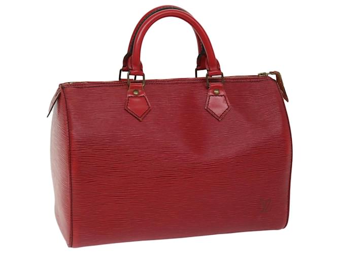 Louis Vuitton Epi Speedy 30 Hand Bag Castilian Red M43007 LV Auth 67245 Leather  ref.1282138