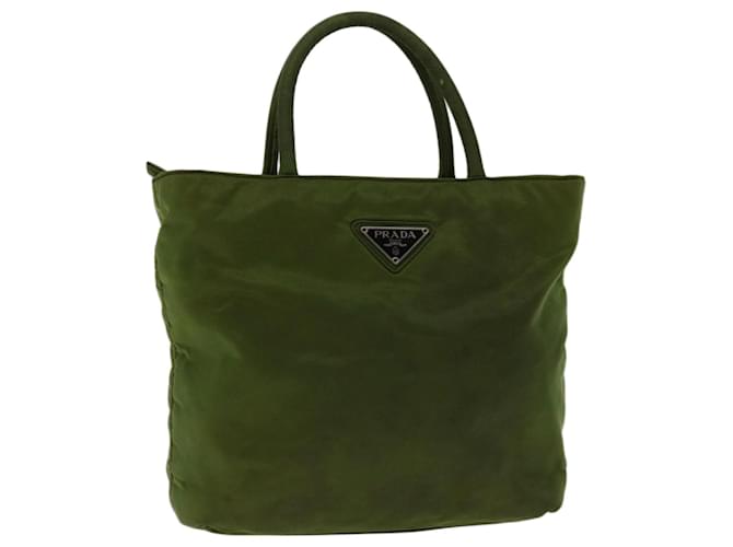 PRADA Hand Bag Nylon Green Auth yk10958  ref.1282162