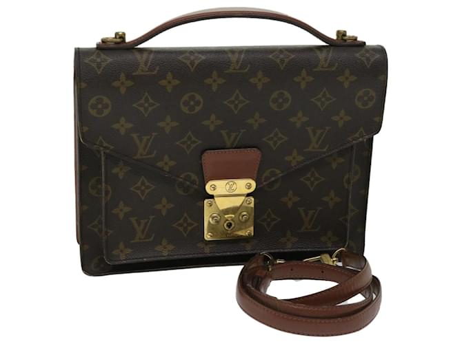 Louis Vuitton Monogram Monceau 28 Hand Bag 2way M51185 LV Auth 67012 Cloth  ref.1282169