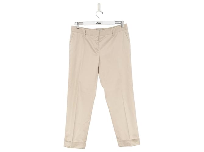 Prada Pantalones de algodon Beige Algodón  ref.1282191