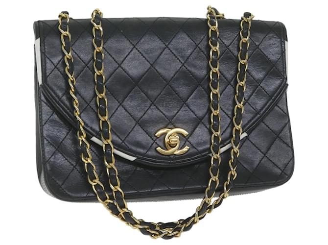 Chanel Demi Lune Black Leather  ref.1282269