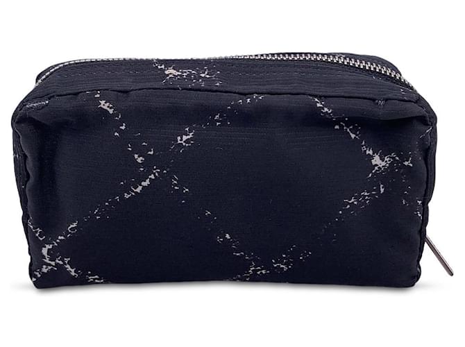 Chanel Clutch Bag Vintage Old Travel Line Black Cloth  ref.1282284