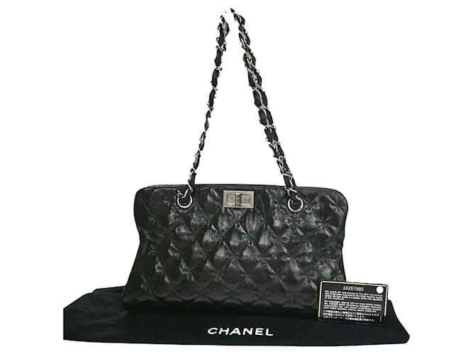 Chanel Black Leather  ref.1282485