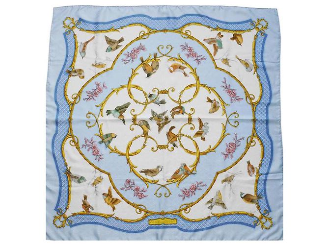 Hermès Quadrado "A chave dos campos" Azul