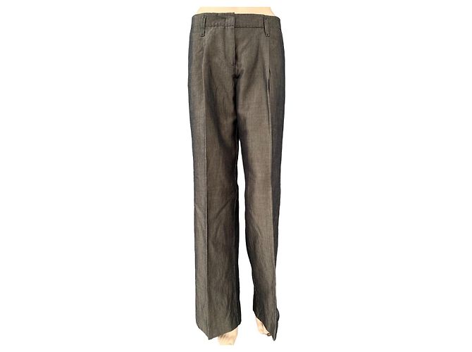 Pantalones Marc Cain Khaki Bronze Algodón Caqui Bronce