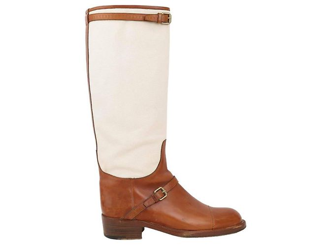 Louis Vuitton Leather boots Brown