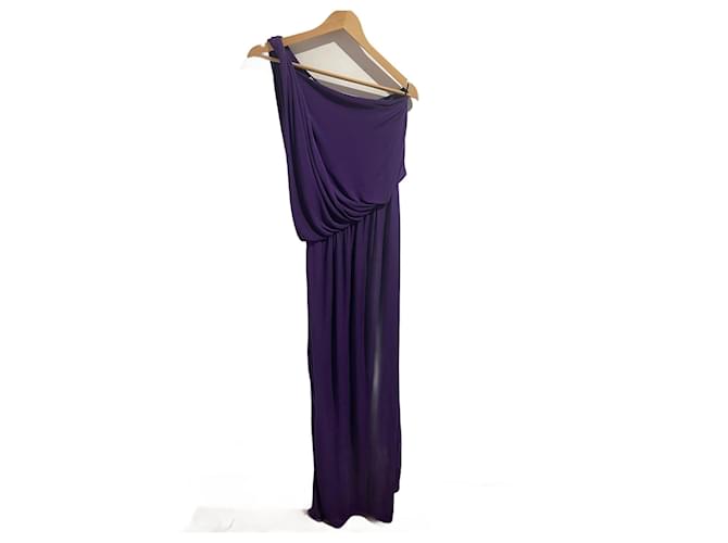 LANVIN  Dresses T.fr 36 Viscose Purple  ref.1282597