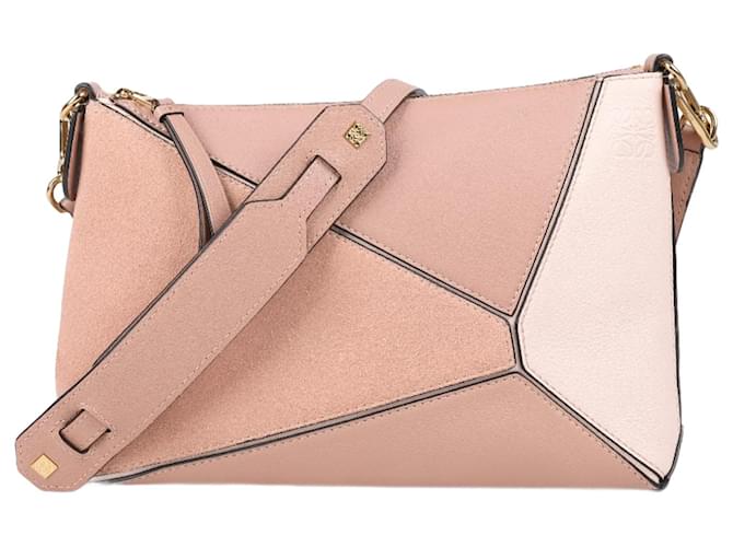 Loewe Pink Mini Puzzle Bag em Rosa Couro  ref.1282650