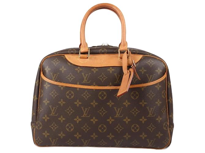 Louis Vuitton Monogram Canvas Deauville Bag Brown Leather  ref.1282658
