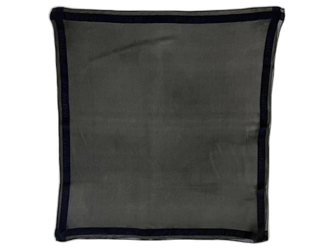 Calvin Klein Silk scarves Black  ref.1282684