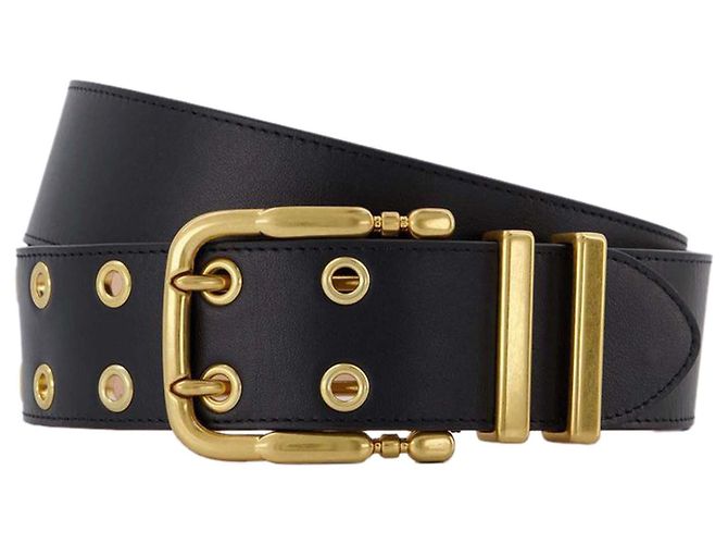 Duo-Gürtel - By Far - Schwarz - Leder