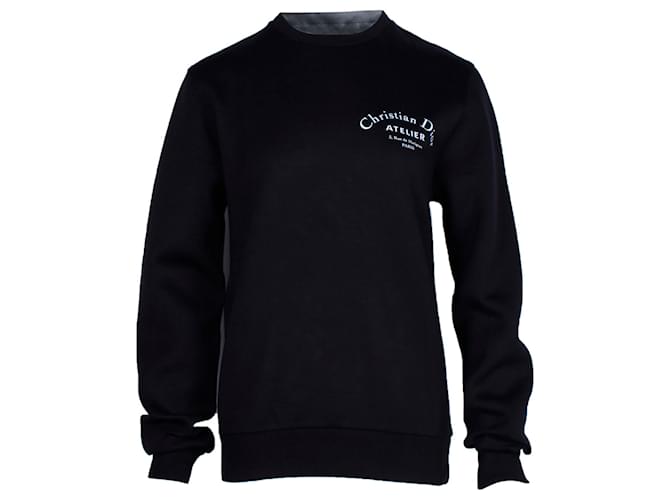 Christian Dior Atelier Crewneck Sweater in Black Viscose Cellulose fibre  ref.1282736