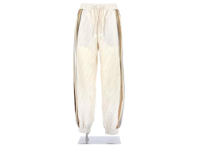 FENDI  Trousers T.International S Polyester Beige  ref.1282754