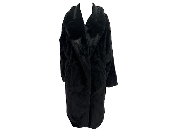 Yves Salomon ALO  Coats T.International S Faux fur Black  ref.1282761