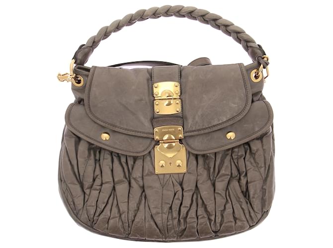 MIU MIU  Handbags T.  leather Grey  ref.1282785