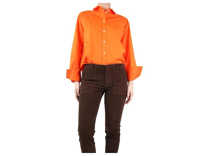 Frame Denim Orange cotton shirt - size S  ref.1282837