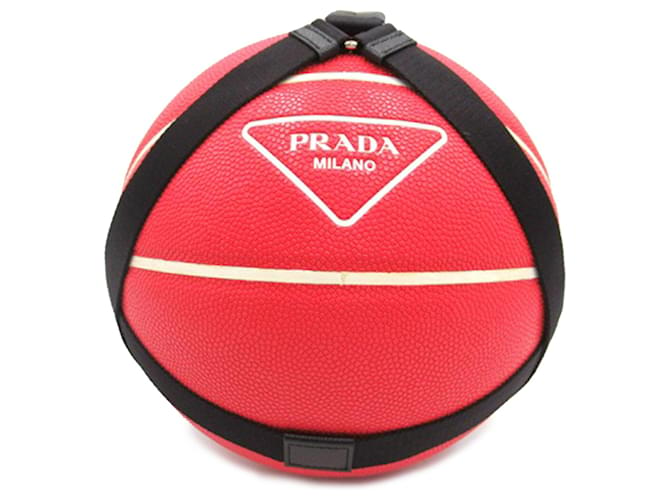 Prada Red Logo Basketball Nylon Cloth  ref.1282912