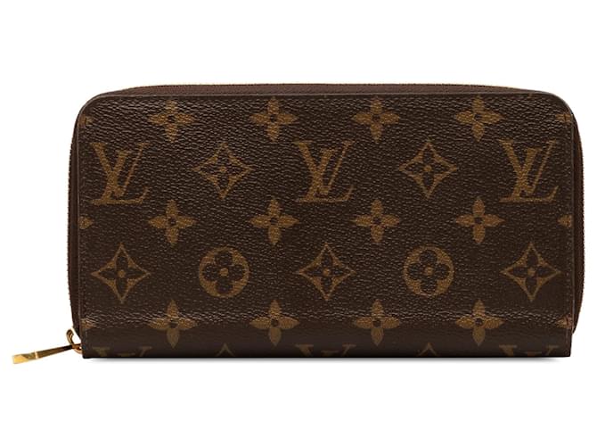Louis Vuitton Brown Monogram Zippy Wallet Braun Leinwand  ref.1282924