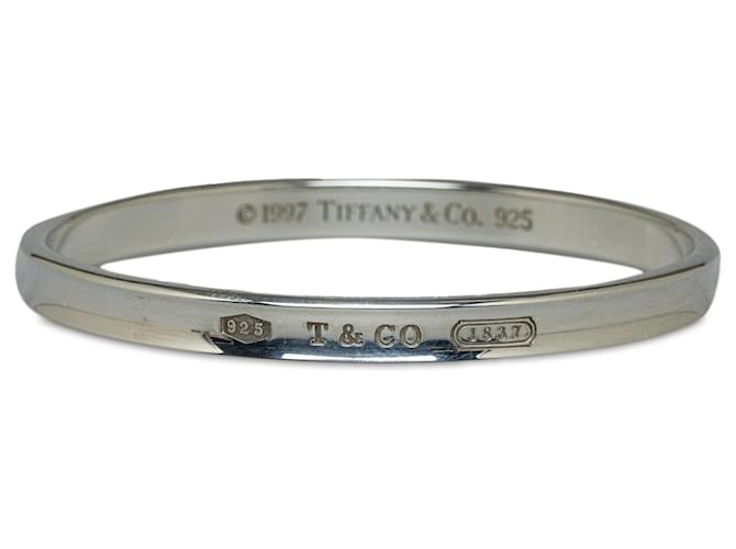 Tiffany & Co Tiffany Silver 1837 Narrow Bangle Silvery Metal  ref.1282938