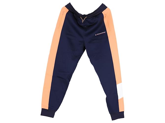 Tommy Hilfiger Pantalon de jogging à blocs de couleurs pour hommes Polyester Bleu Marine  ref.1282978