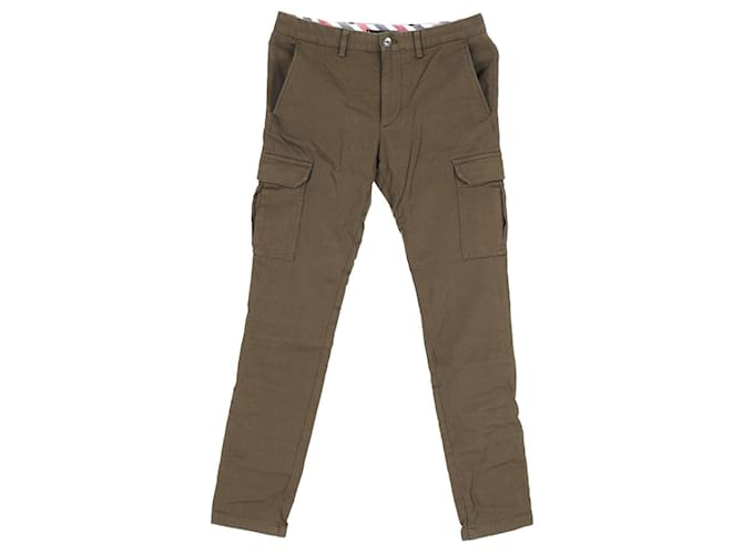 Tommy Hilfiger Pantalones ajustados con bolsillos tipo cargo Bleecker para hombre Verde Verde oliva Algodón  ref.1282979