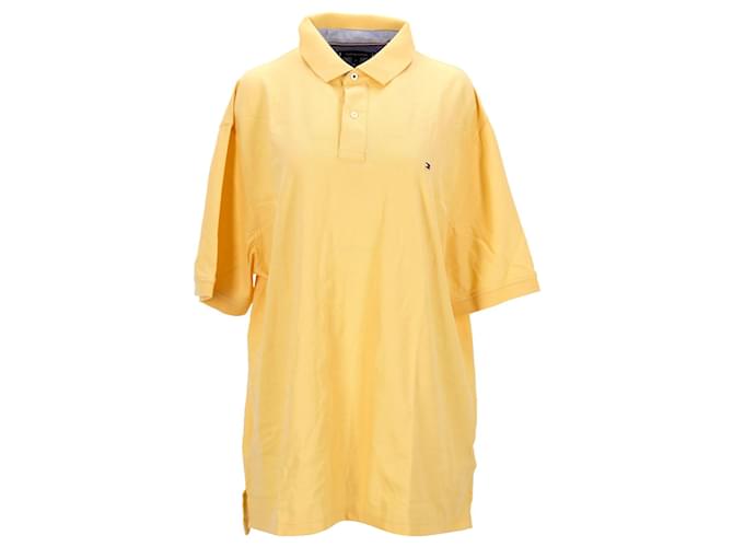 Tommy Hilfiger Mens Regular Fit Short Sleeve Polo Yellow Cotton  ref.1282986