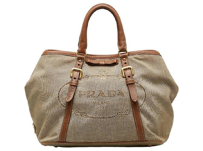 Prada Canapa Logo Convertible Tote Bag Cloth  ref.1283007