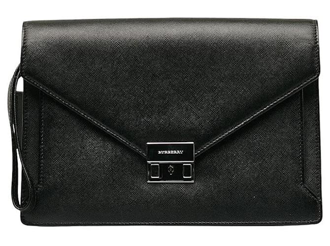 Burberry Saffiano Leather Clutch  ref.1283019
