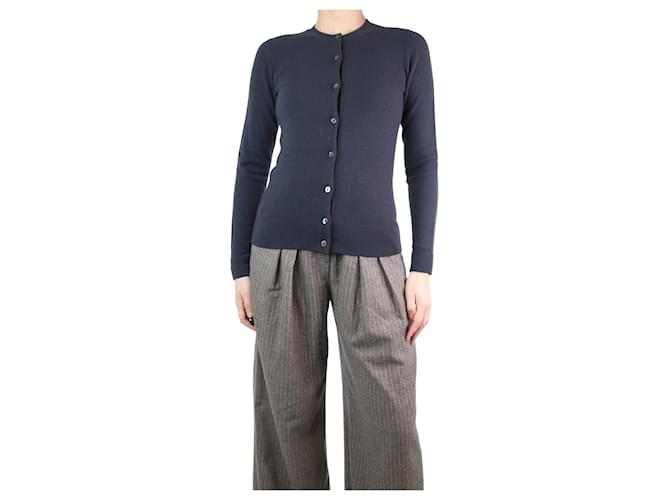 Autre Marque Dark grey cashmere cardigan - size S  ref.1283051