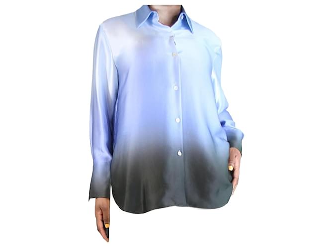 Vince Blue ombre silk shirt - size L  ref.1283070