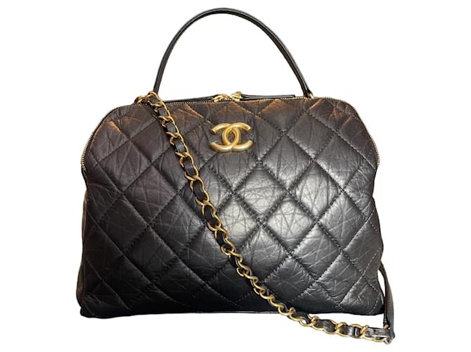Trendy CC Chanel Cruise Collection 2023 Black Leather  ref.1283107