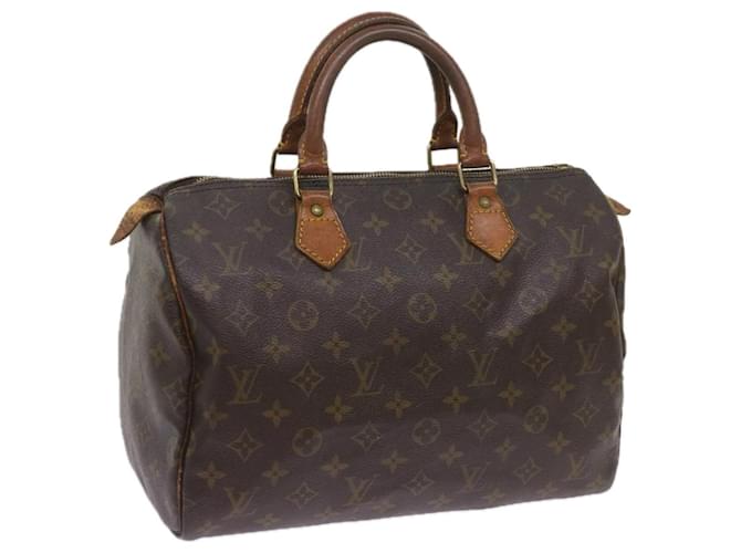 Louis Vuitton Monogram Speedy 30 Hand Bag M41526 LV Auth yk10899 Cloth  ref.1283134