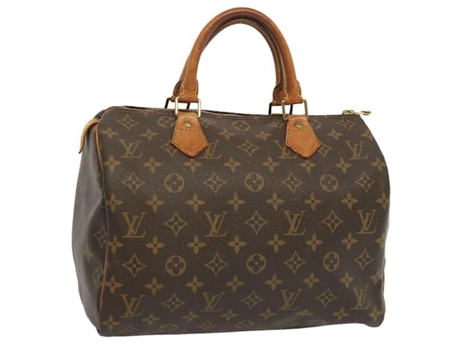 Louis Vuitton Monogram Speedy 30 Hand Bag M41526 LV Auth yk10882 Cloth  ref.1283162