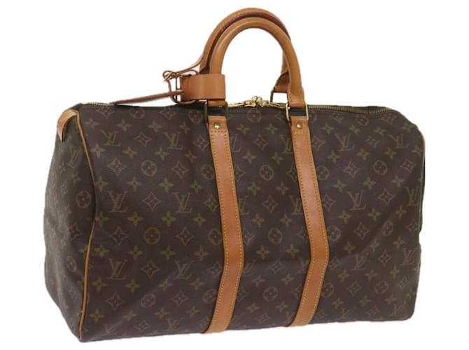 Louis Vuitton Monograma Keepall 45 Boston Bag M41428 Autenticação de LV 67315 Lona  ref.1283175