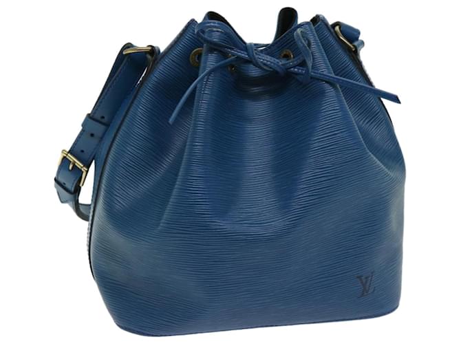 LOUIS VUITTON Epi Petit Noe Shoulder Bag Blue M44105 LV Auth fm3234 Leather  ref.1283186